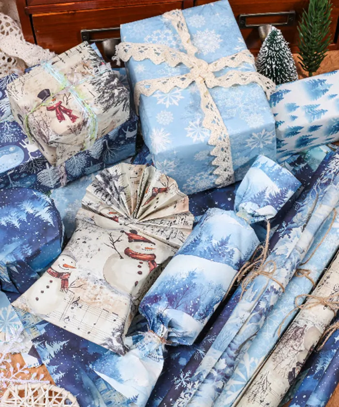 40 Sheets  Winter Tales Material Paper Set