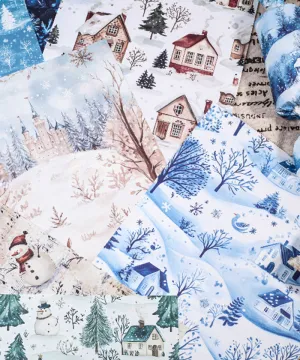40 Sheets  Winter Tales Material Paper Set