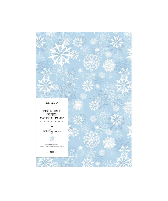 40 Sheets  Winter Tales Material Paper Set