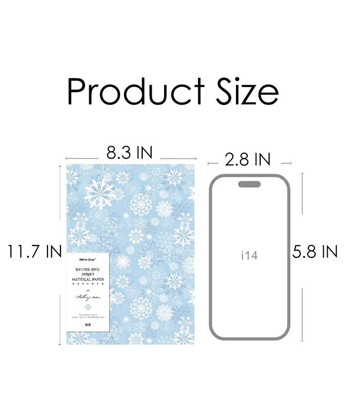 40 Sheets  Winter Tales Material Paper Set