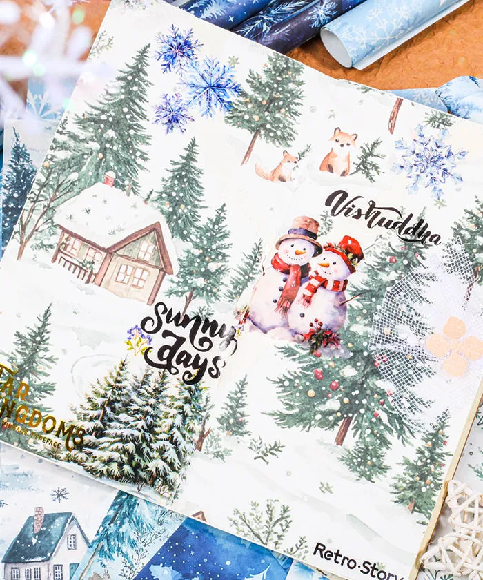40 Sheets  Winter Tales Material Paper Set
