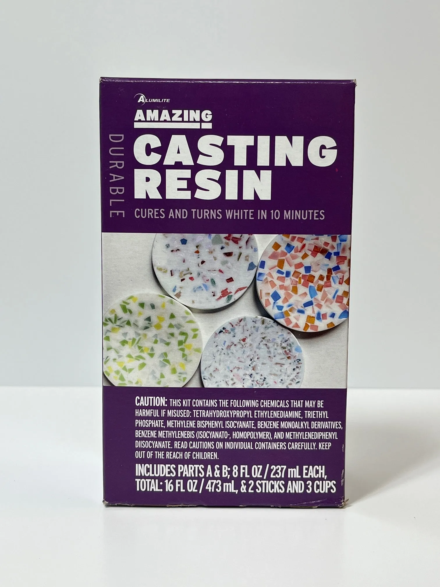Alumilite White Amazing Casting Resin Kit - Perfect for Intricate Details, 16oz