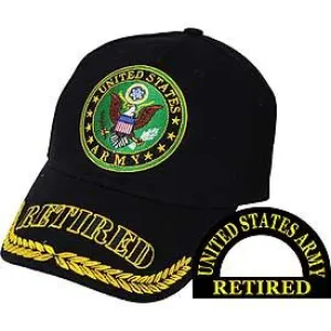ARMY RETIRED w/SYMBOL WREATH Cap