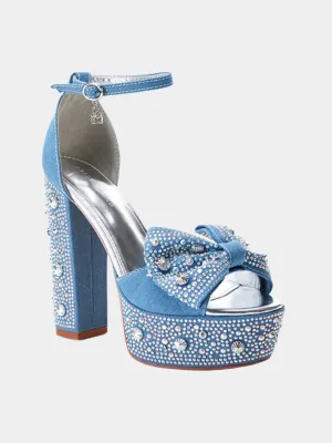 Azalea Wang Chalini Stone Studded Platform Heel - Brands We Love
