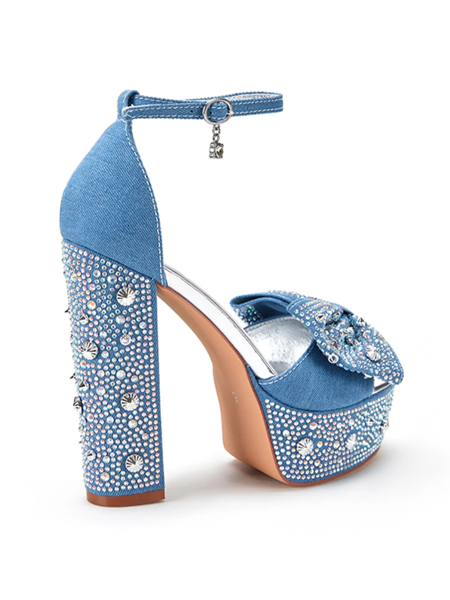 Azalea Wang Chalini Stone Studded Platform Heel - Brands We Love