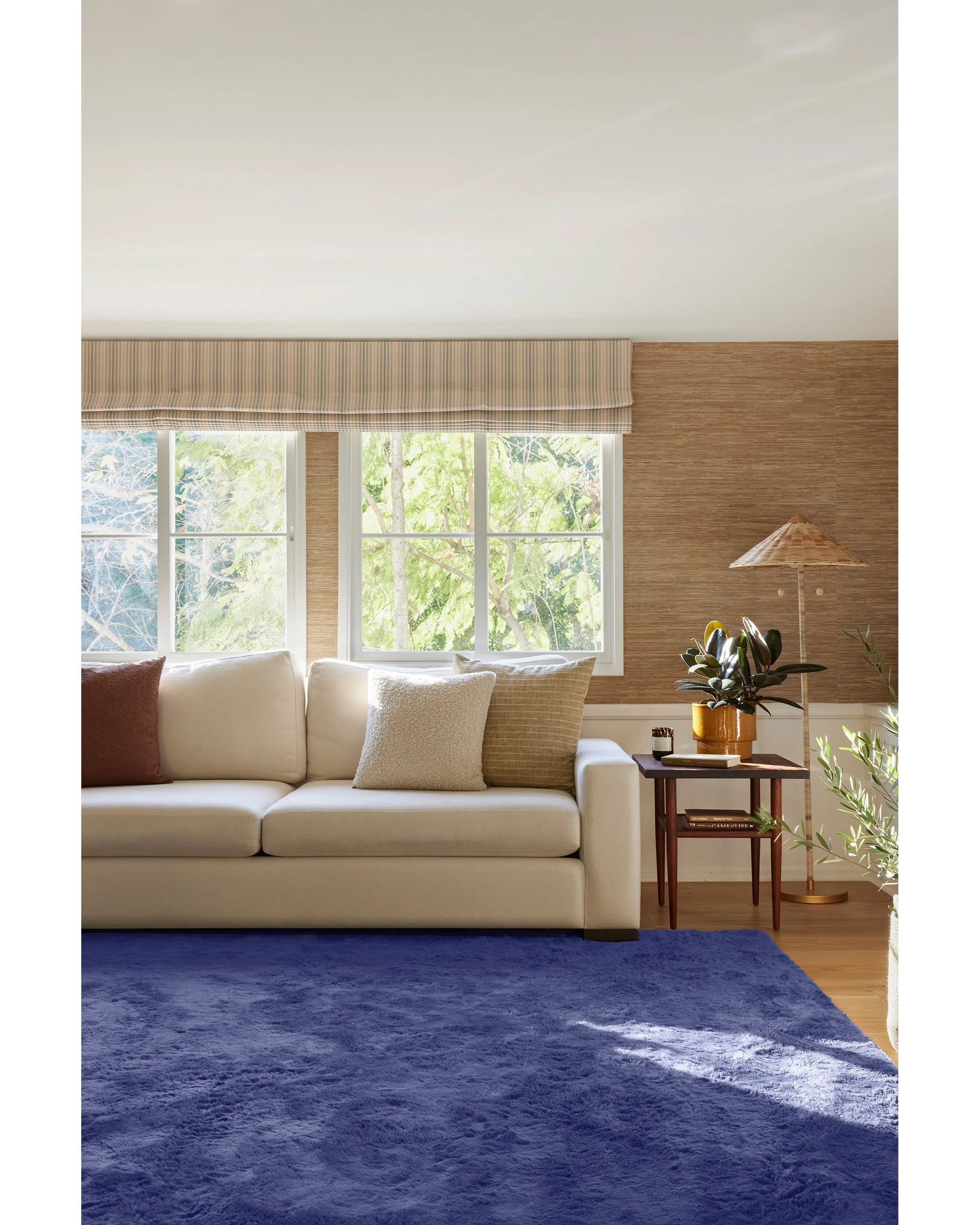 Azure Blue Plush Rug