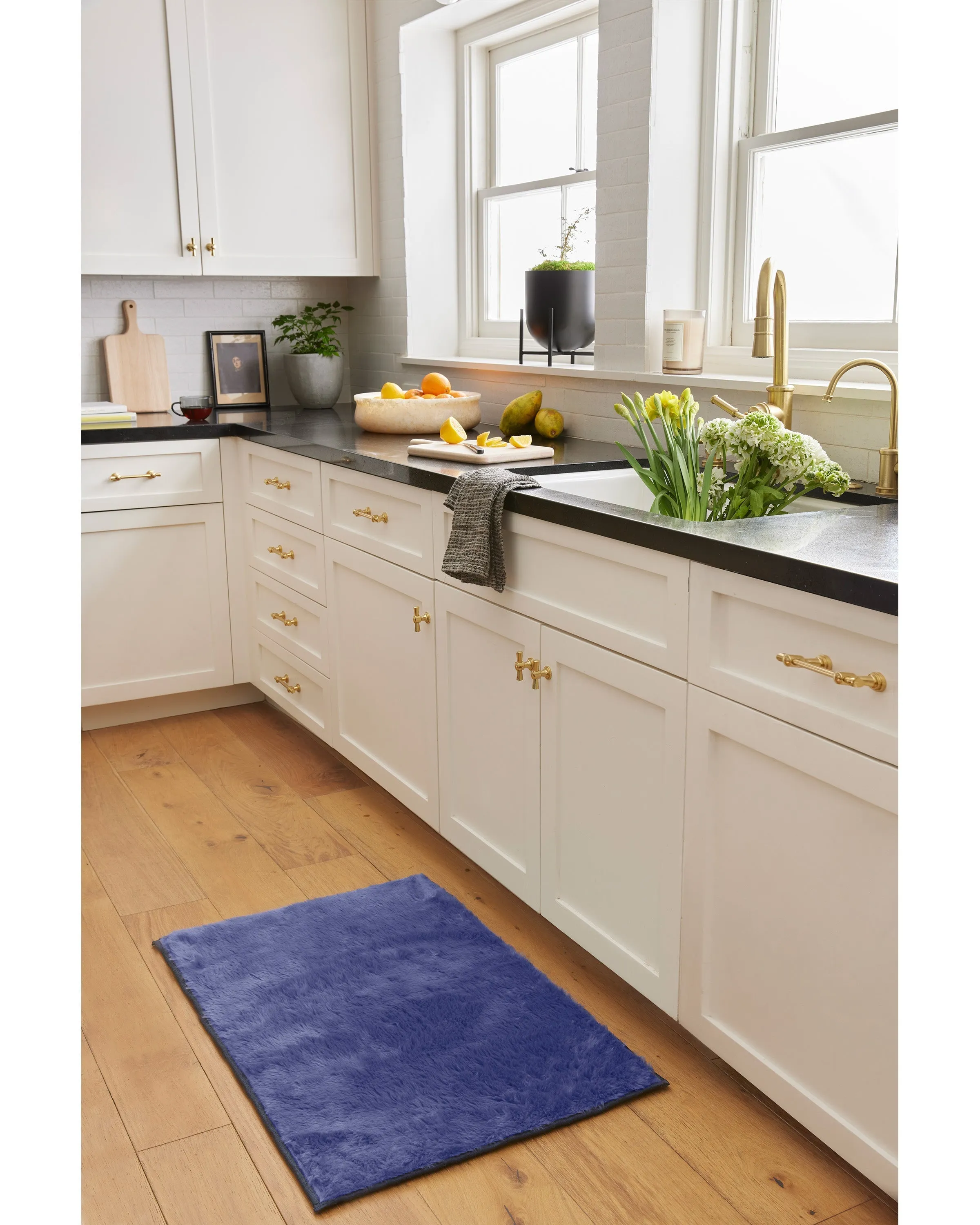 Azure Blue Plush Rug