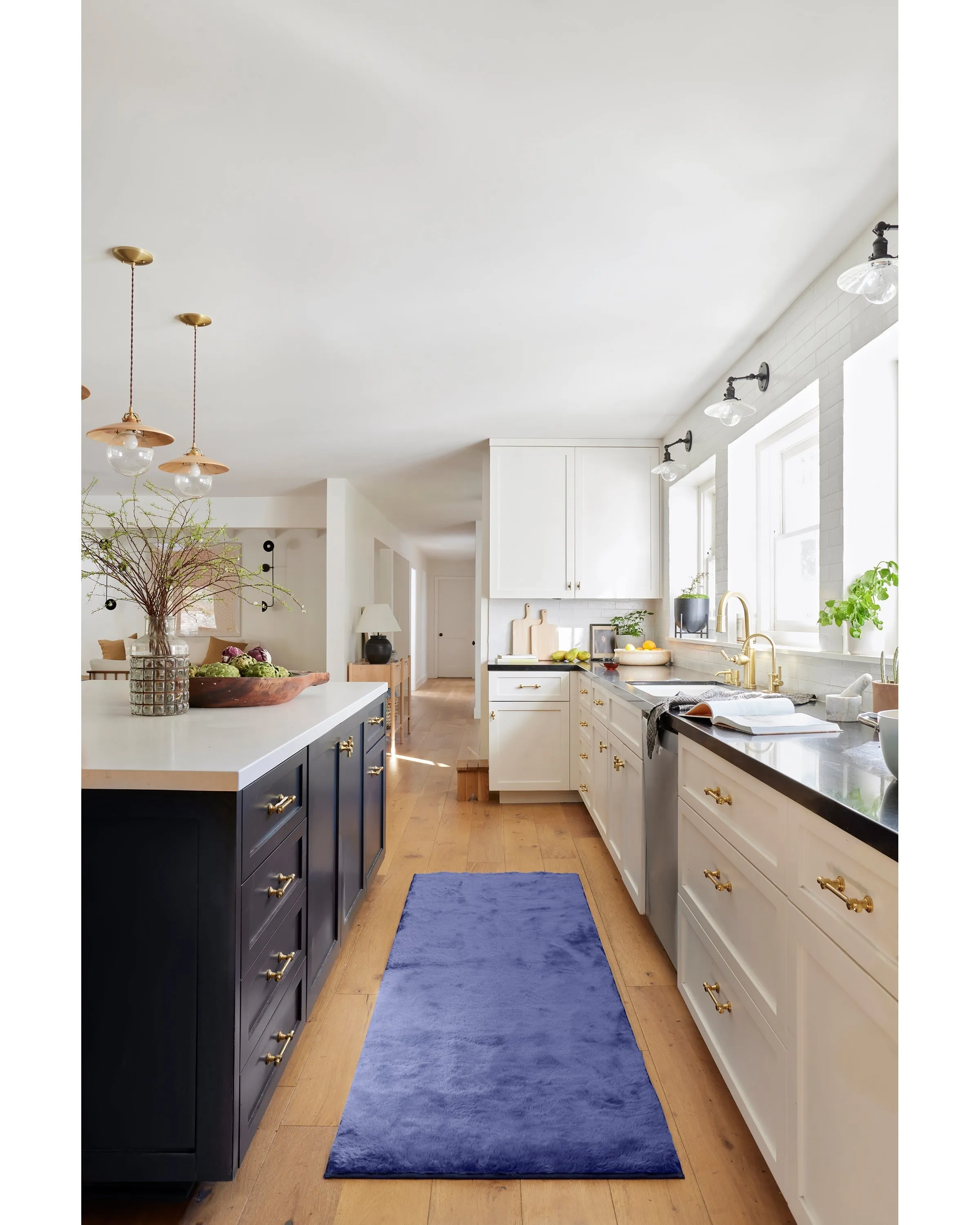 Azure Blue Plush Rug