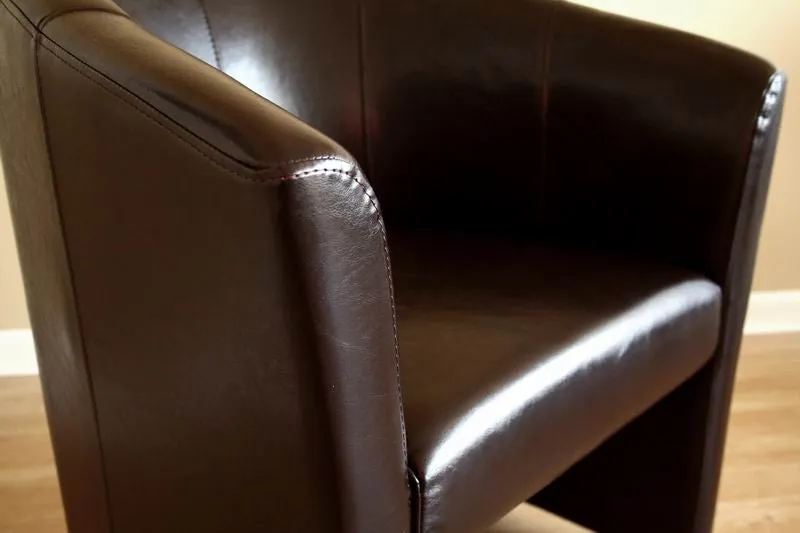 Baxton Studio Club Chair with Wheels
