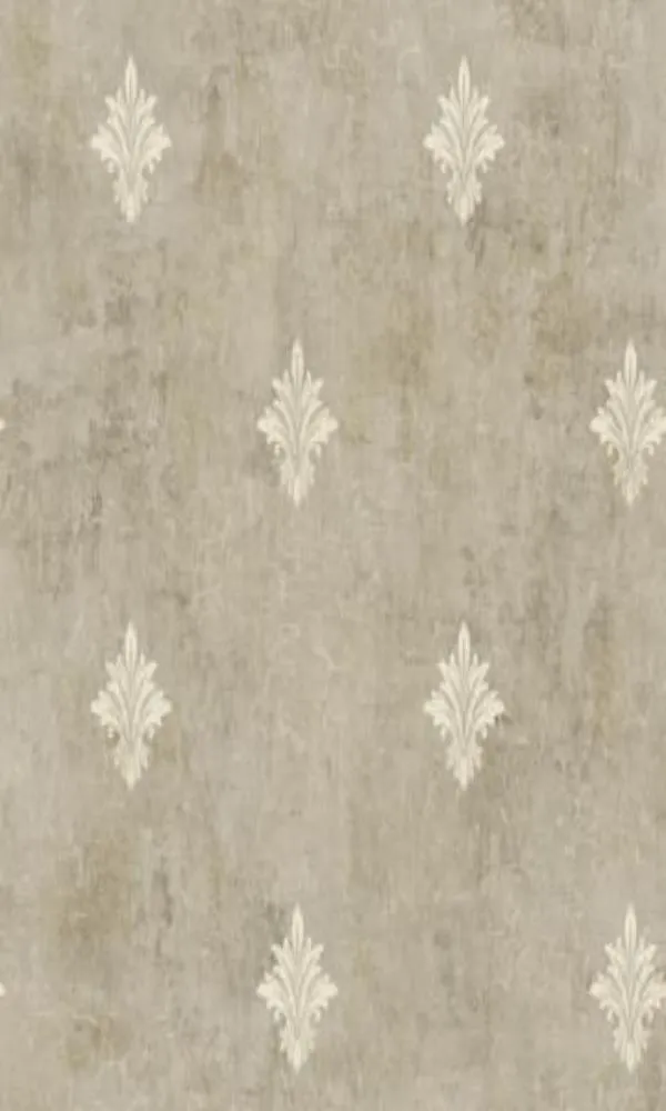 Brockhall Fleur De Lis Canvas Wallpaper NH22107