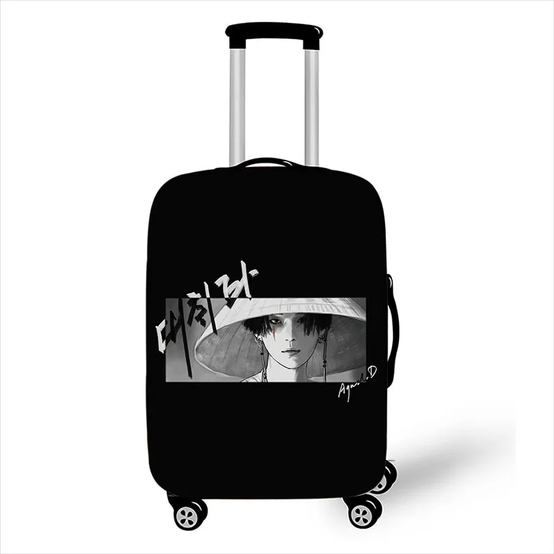 BTS Agust D Print Luggage Trolley Cover