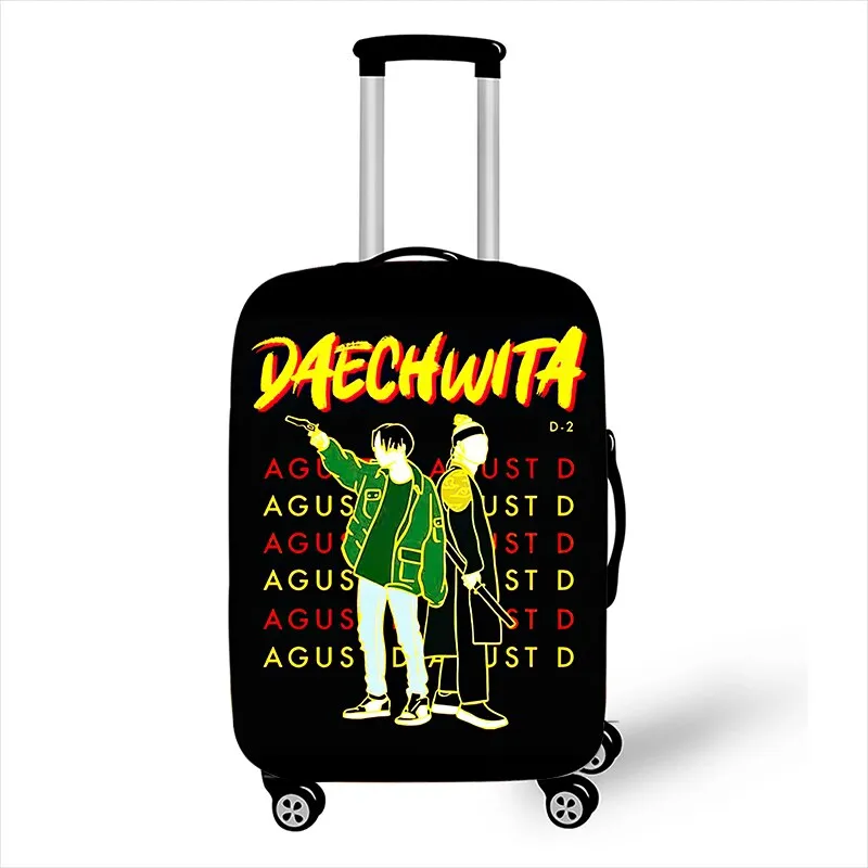 BTS Agust D Print Luggage Trolley Cover