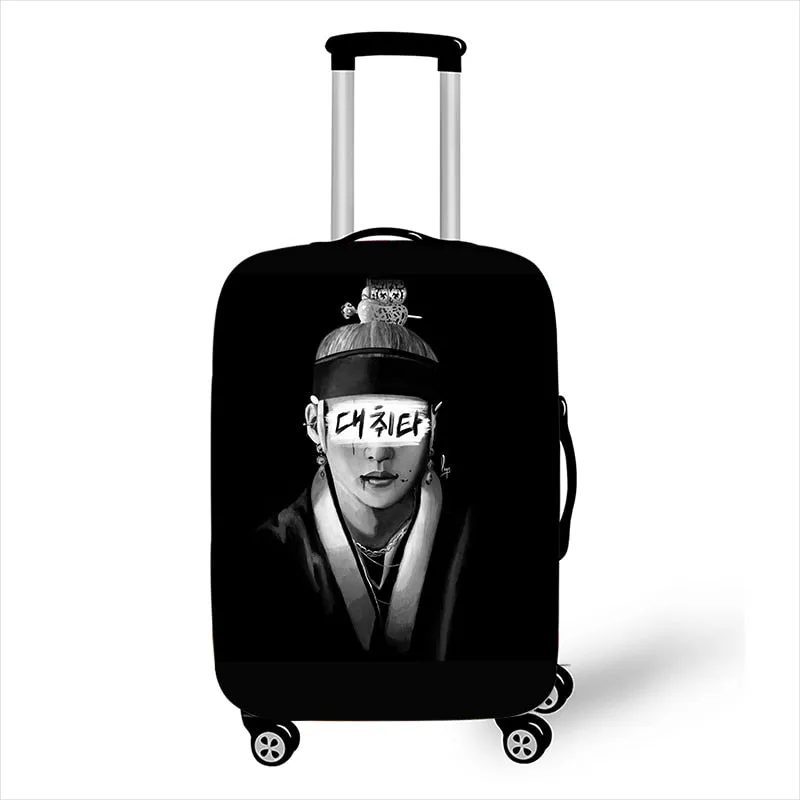 BTS Agust D Print Luggage Trolley Cover