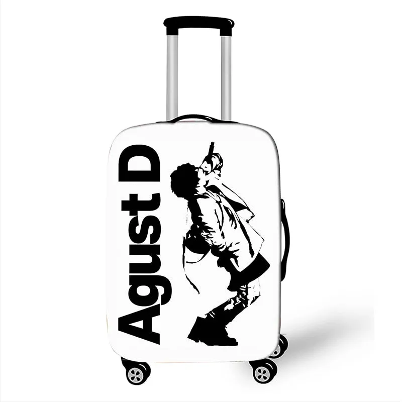 BTS Agust D Print Luggage Trolley Cover