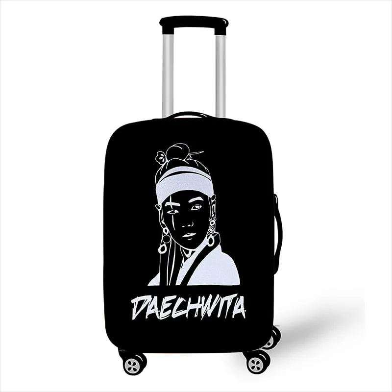BTS Agust D Print Luggage Trolley Cover