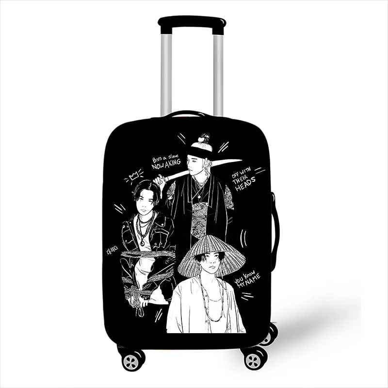 BTS Agust D Print Luggage Trolley Cover