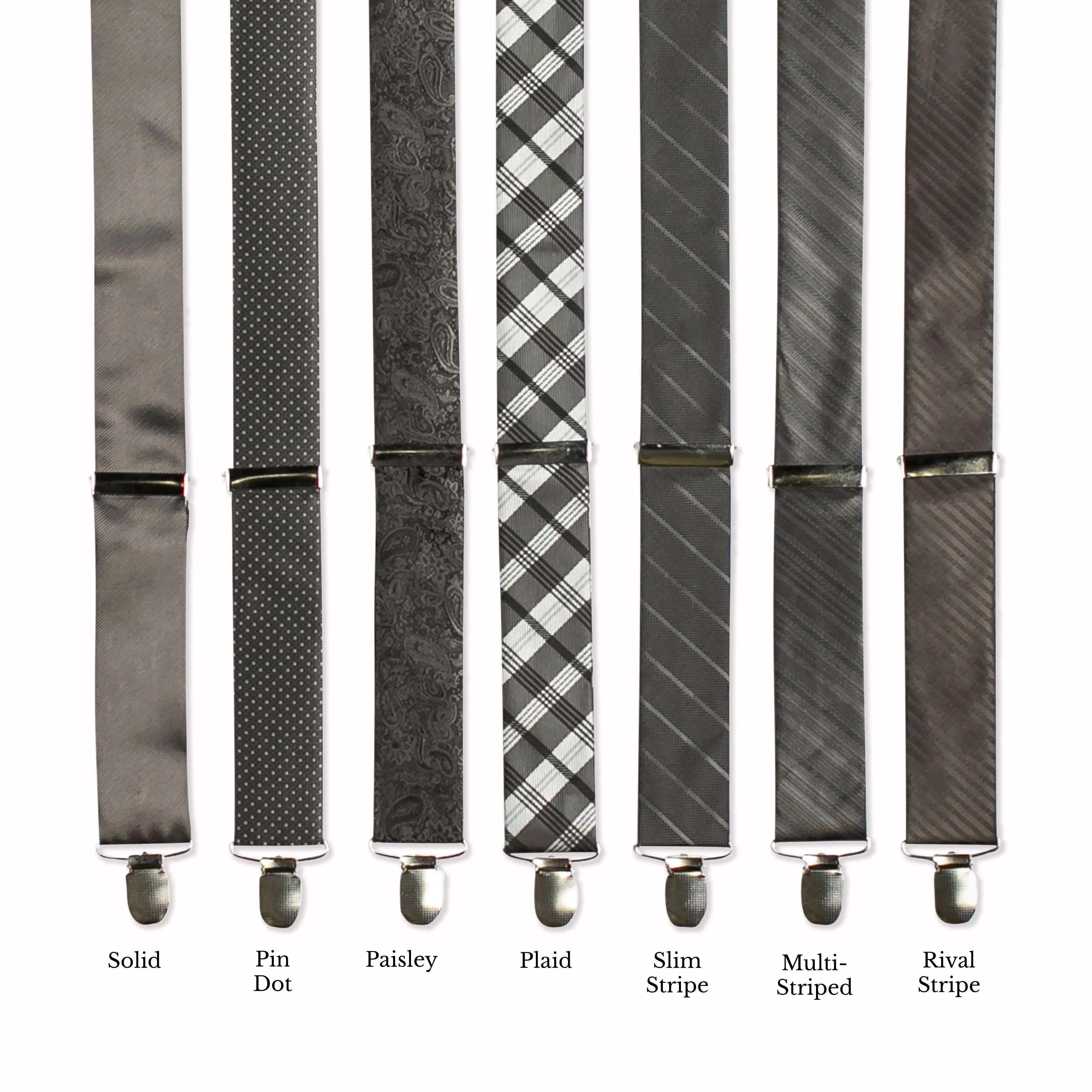 Classic Adjustable Suspenders - Smoke