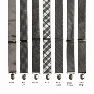 Classic Adjustable Suspenders - Smoke