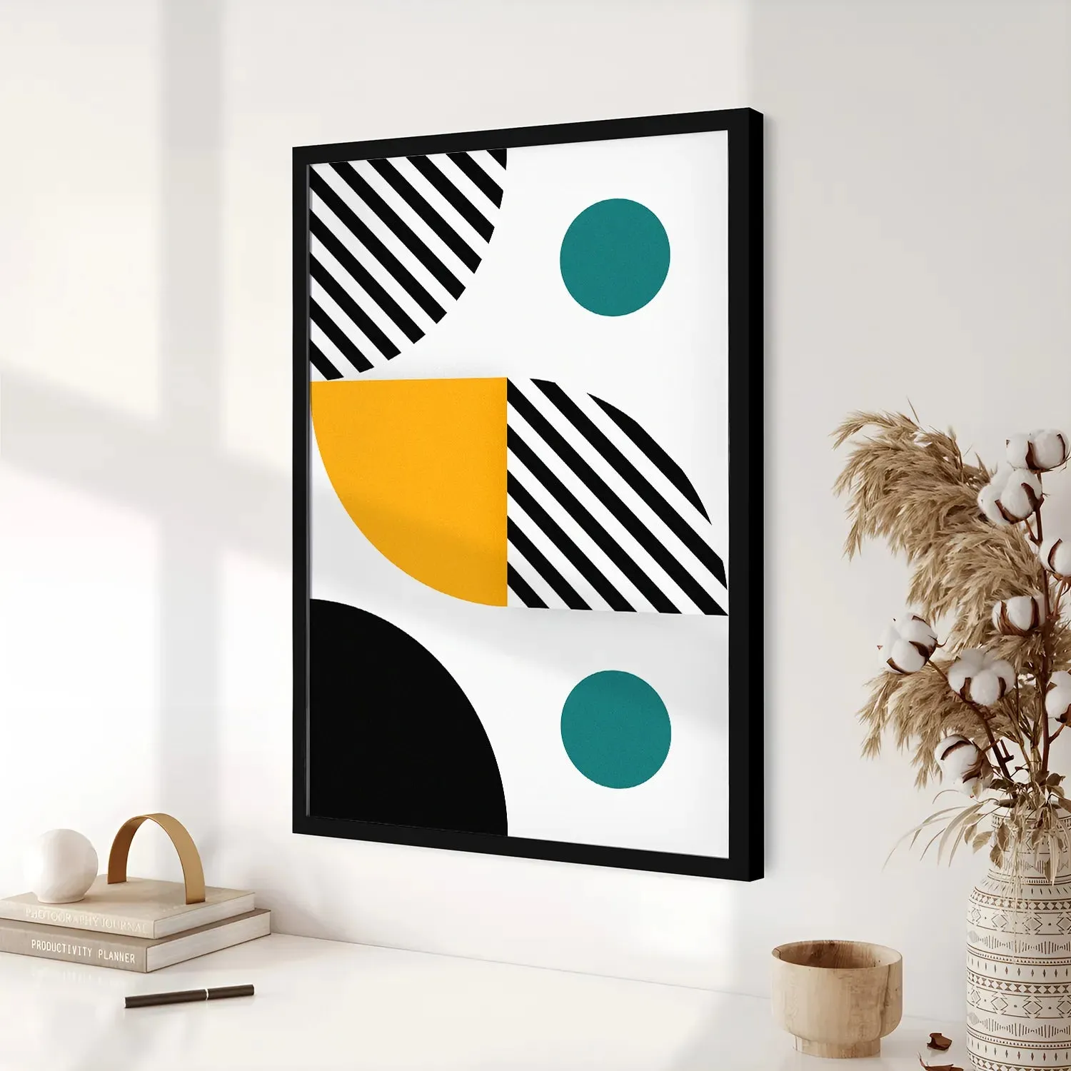 Colorful Geometric Pattern Wall Art - I