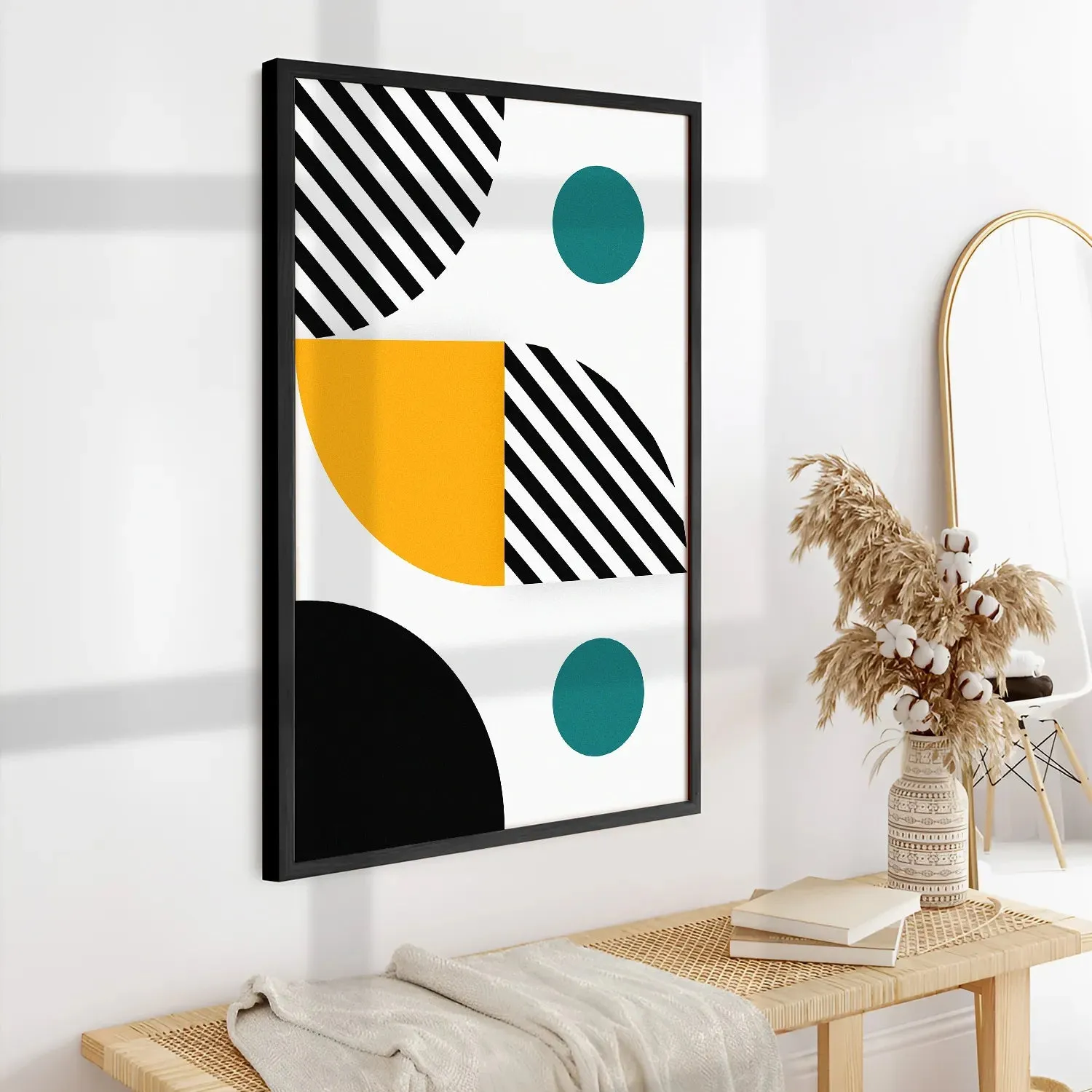 Colorful Geometric Pattern Wall Art - I