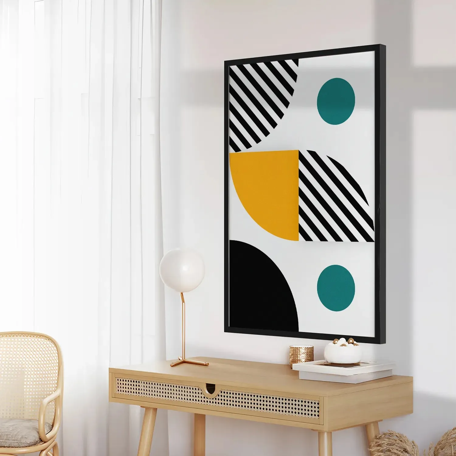 Colorful Geometric Pattern Wall Art - I