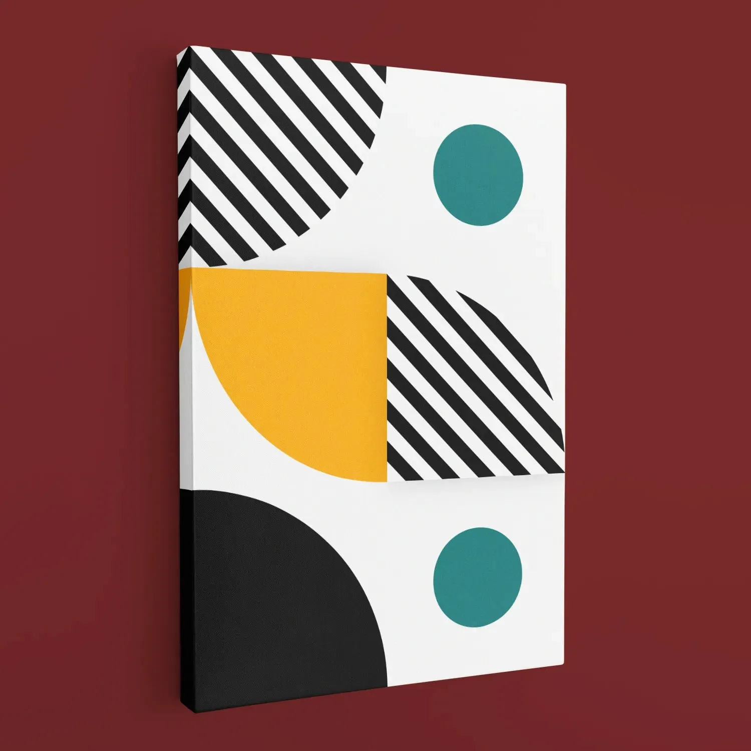 Colorful Geometric Pattern Wall Art - I
