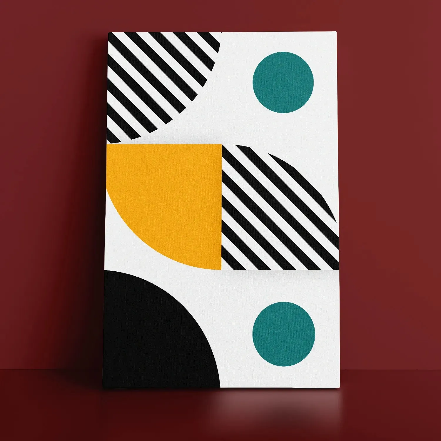 Colorful Geometric Pattern Wall Art - I