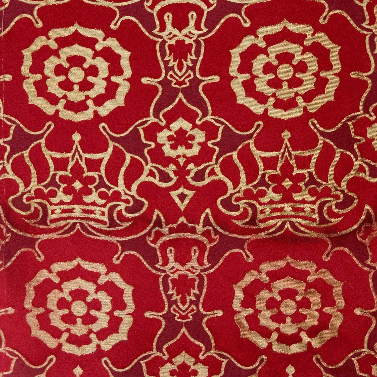 Coronation Damask - Red & Gold