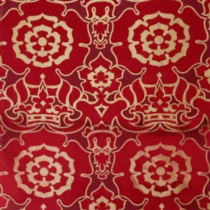 Coronation Damask - Red & Gold