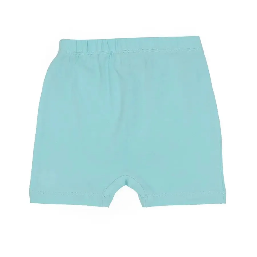 Cuddle Unisex Sky Spandex-Single Jersey Shorts