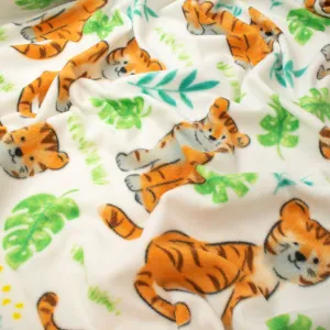 Cute Tigers Printed Polar Fleece Design 129