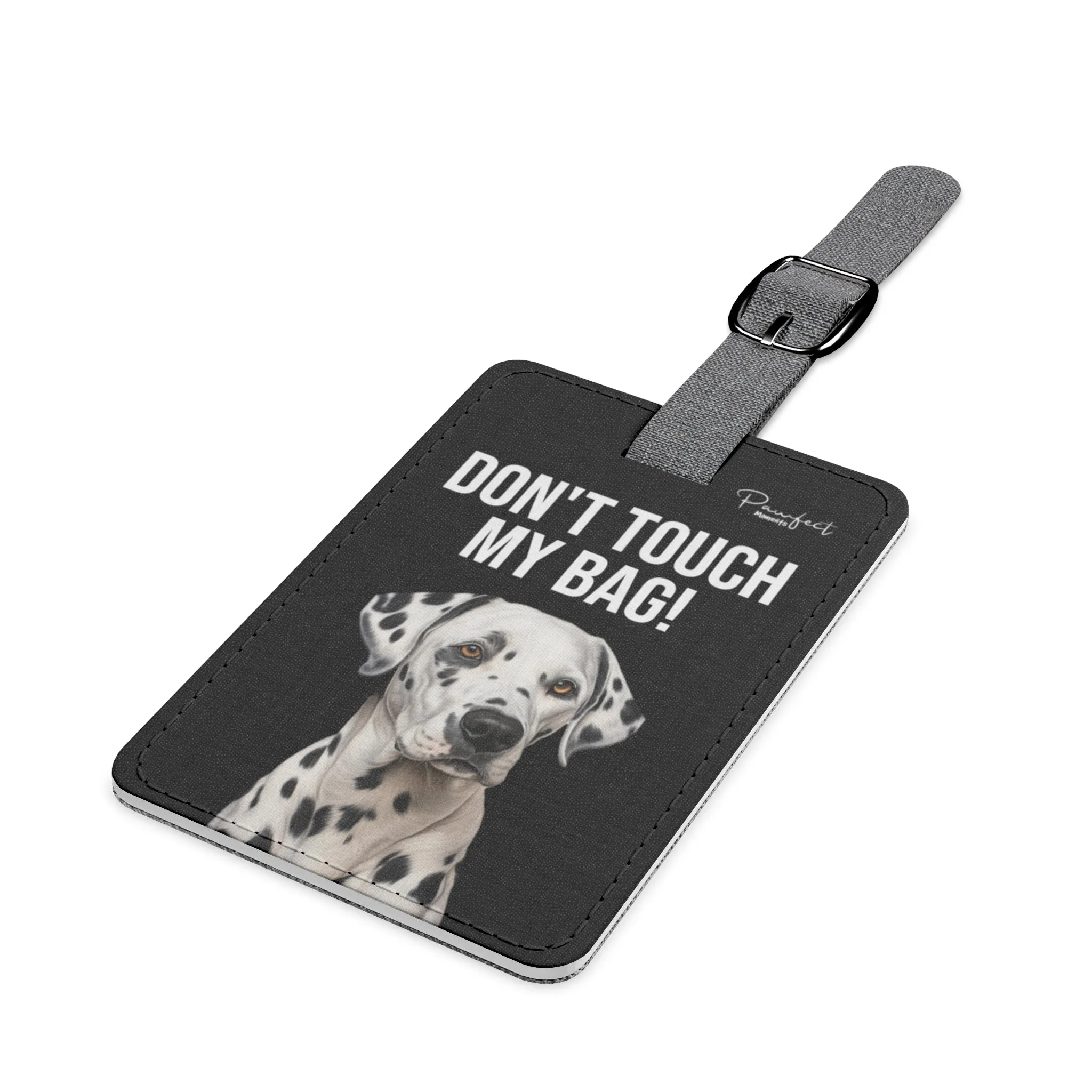 Dalmatian Saffiano Polyester Luggage Tag (scratch- and water-resistant)