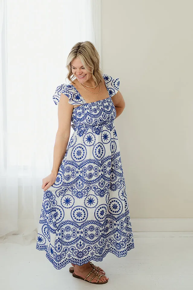 Embroidered Resort Maxi Dress
