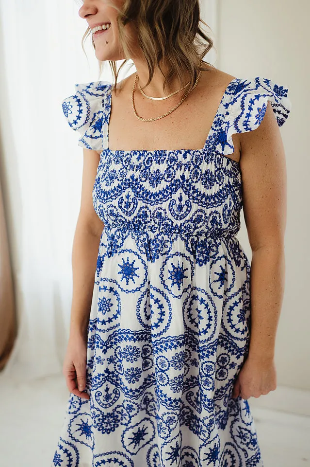 Embroidered Resort Maxi Dress