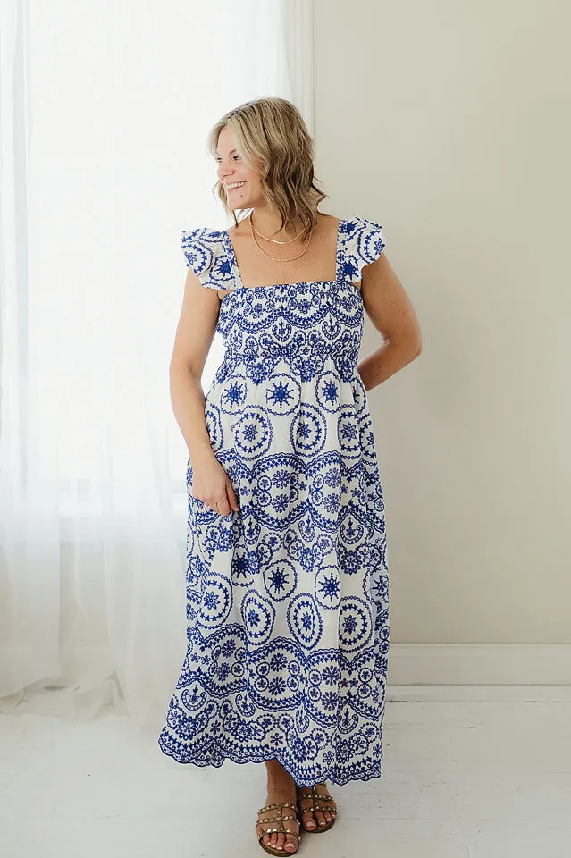 Embroidered Resort Maxi Dress
