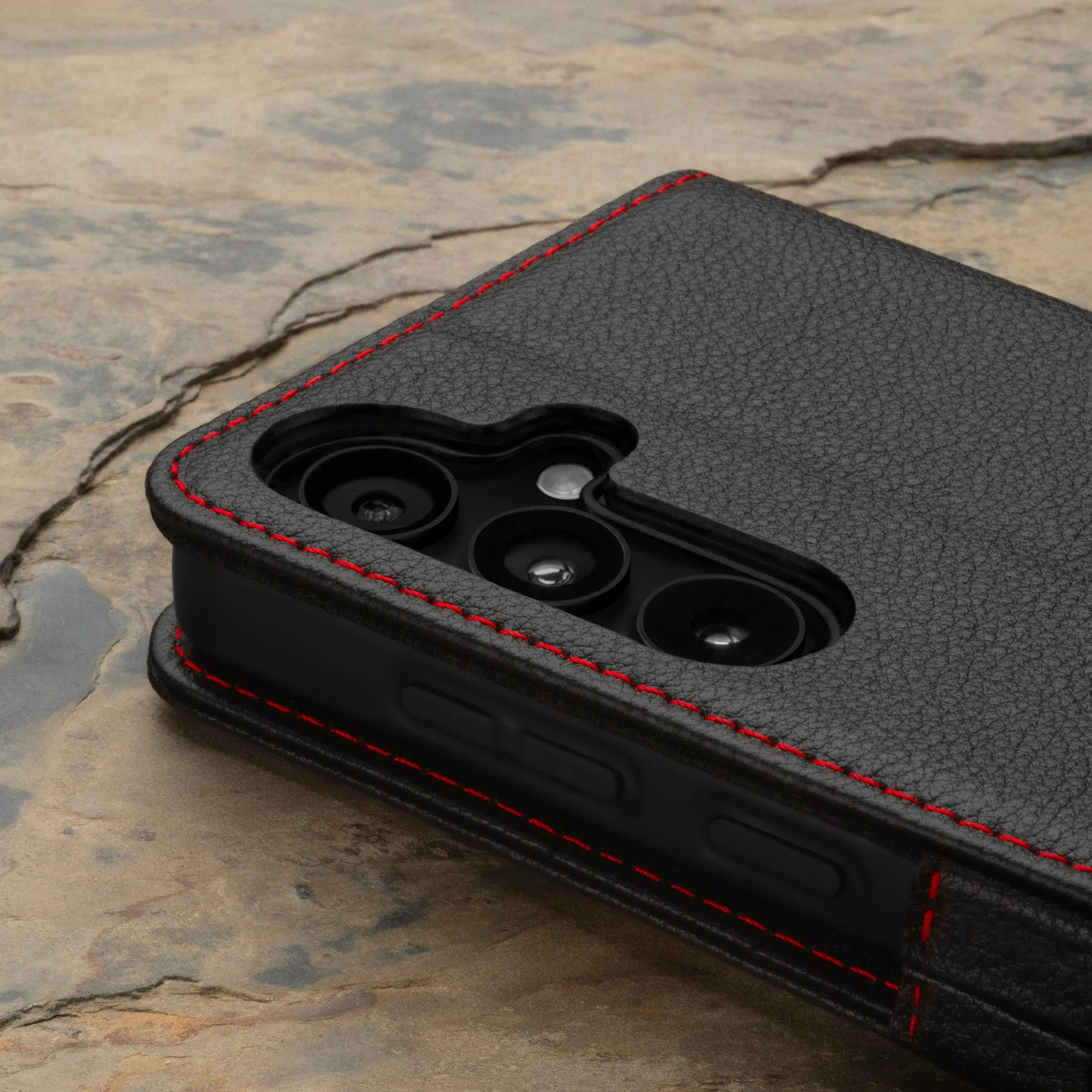 Galaxy A35 Leather Wallet Case (with Stand Function)