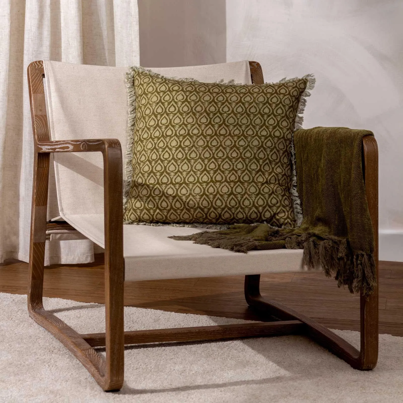 Georgi Cushion Cover Olive