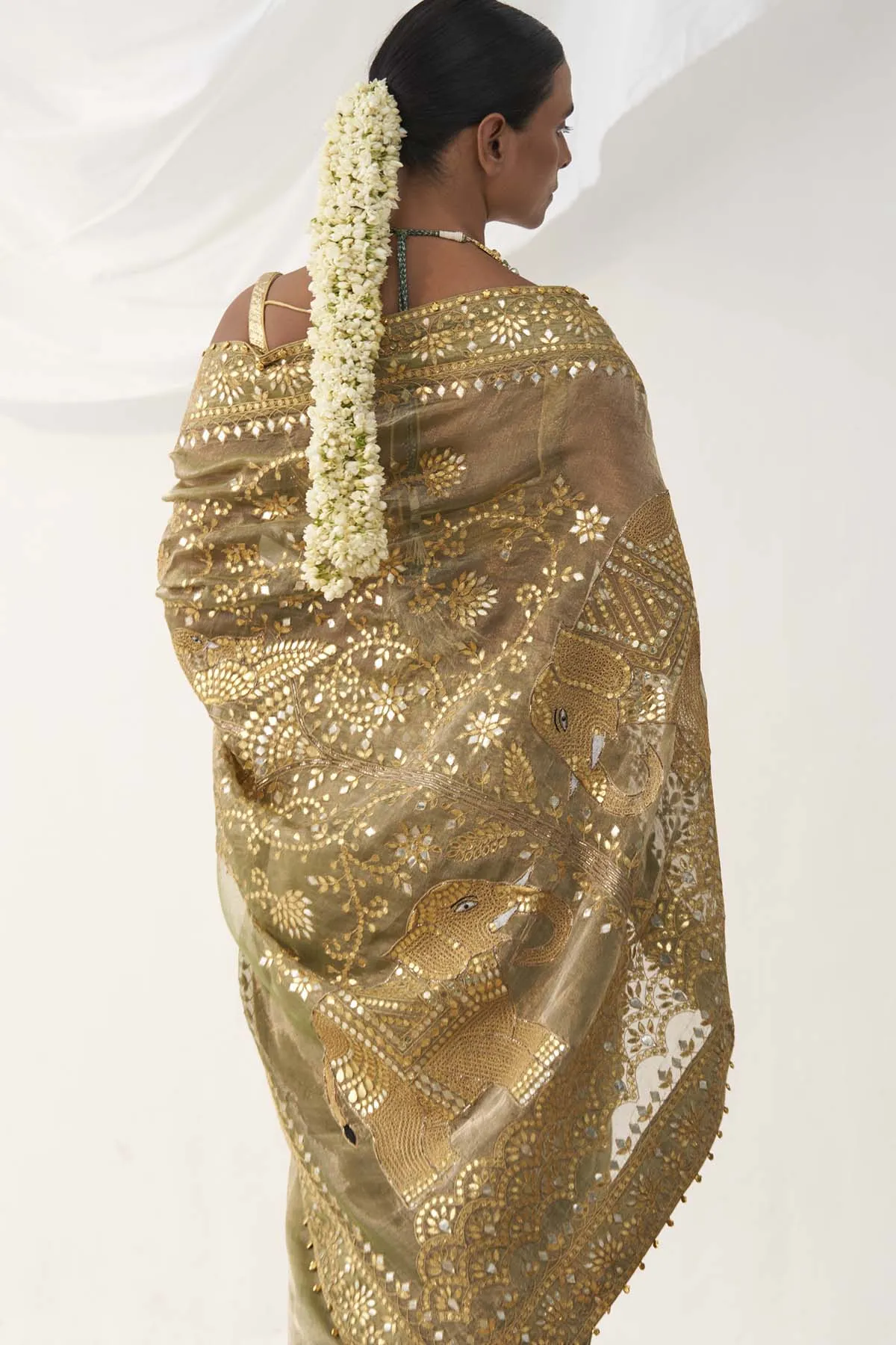 Ghunghroo Embroidered Saree