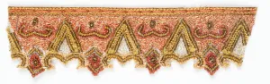 Hand Beaded Sew-On Indian Trim 1" - 1 Yard