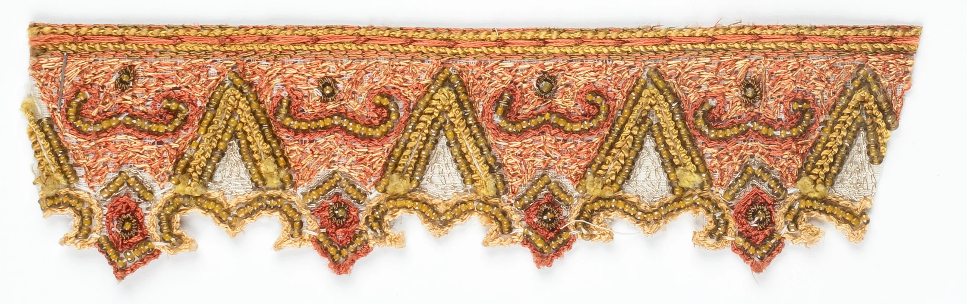 Hand Beaded Sew-On Indian Trim 1" - 1 Yard