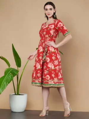Handcrafted Sanganeri Printed Kurta for Women