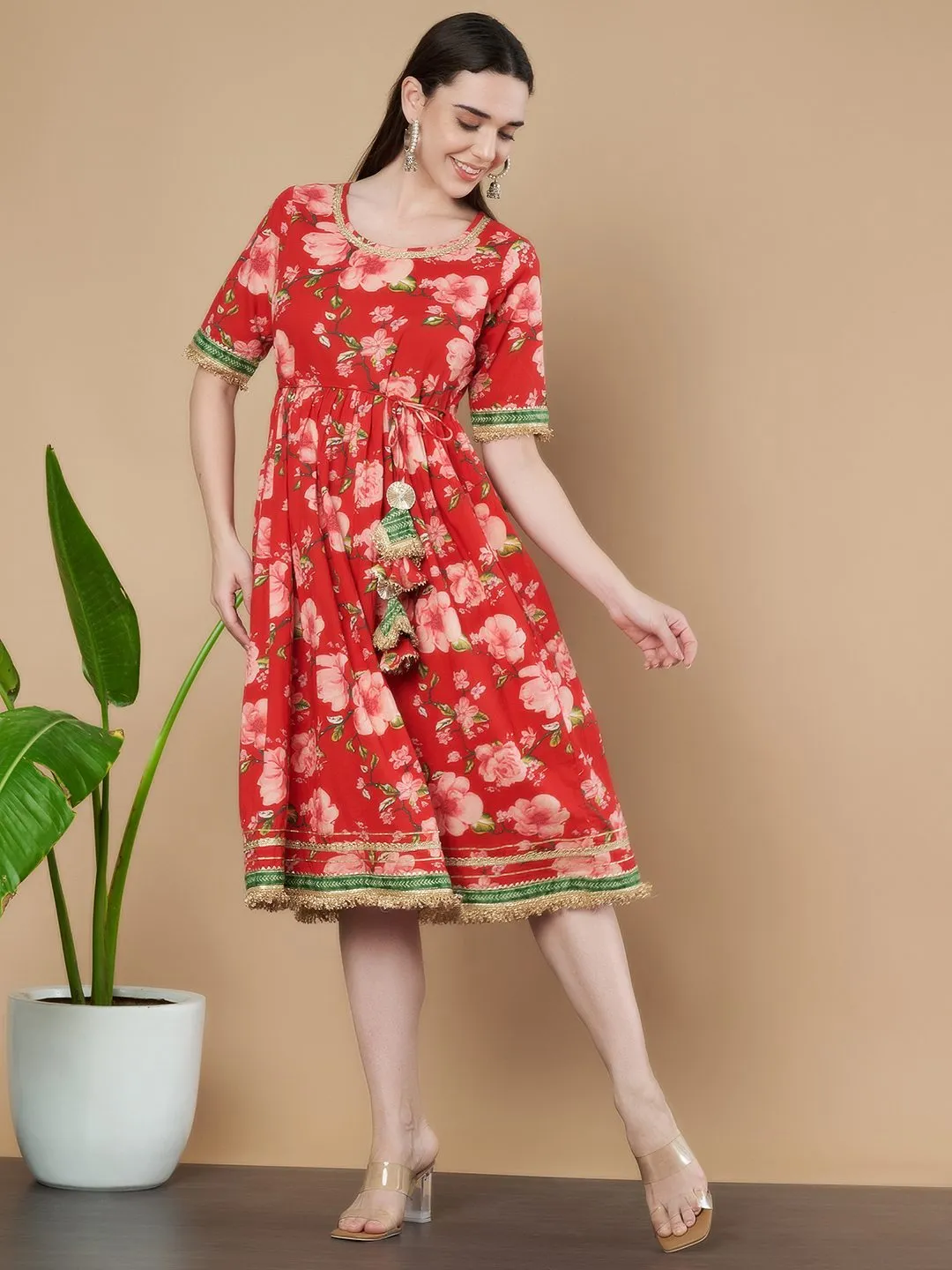 Handcrafted Sanganeri Printed Kurta for Women