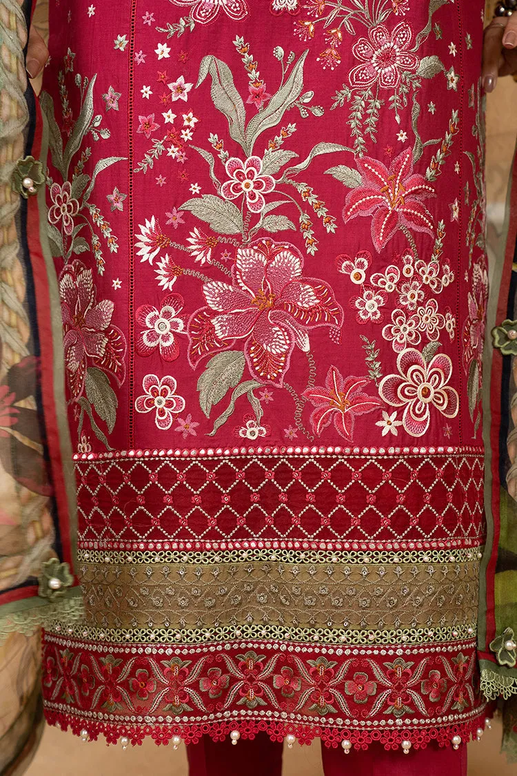 Hemstitch - Luxury Lawn Collection - Scarlet Red