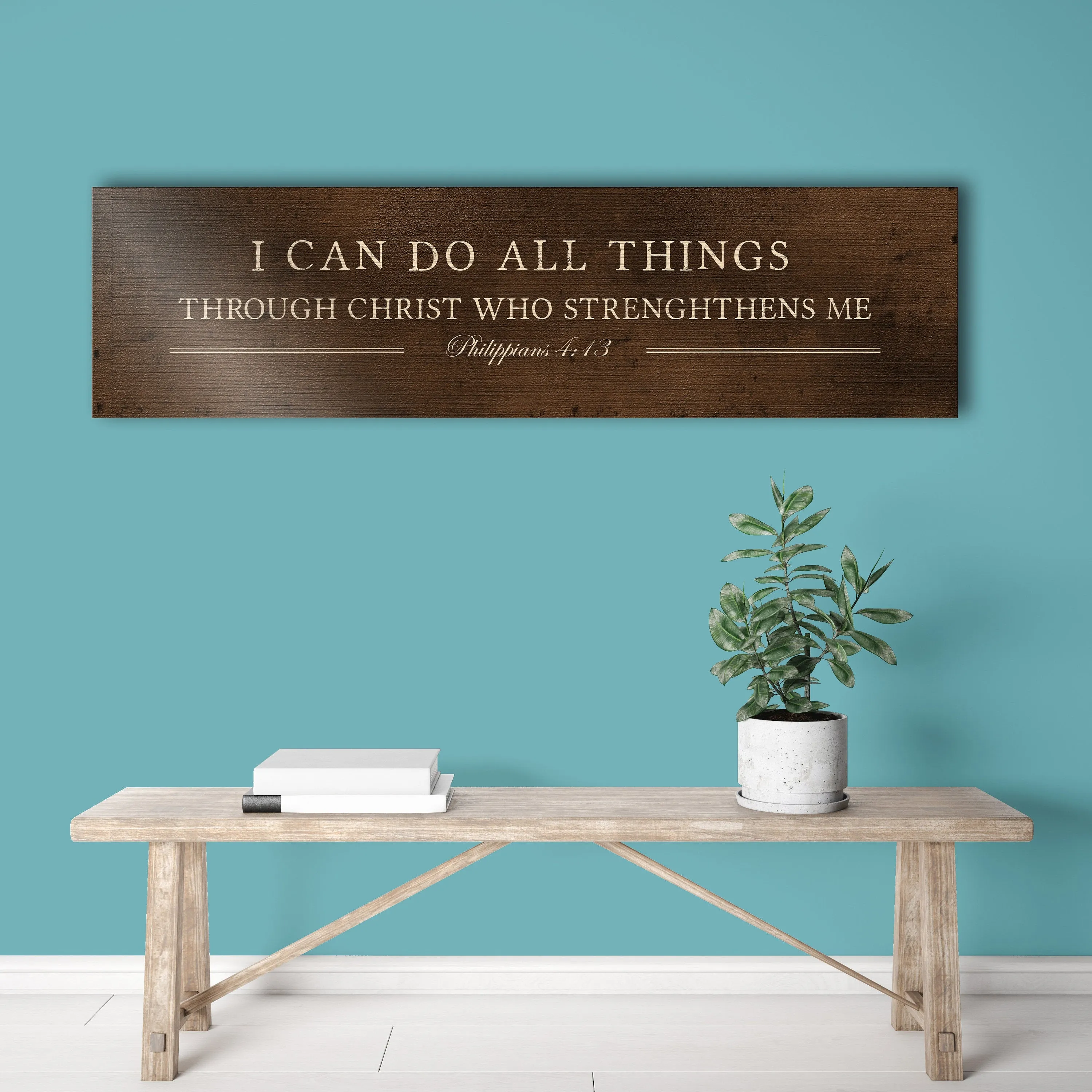I can do all things, Phil 4:13 Bronze Sign