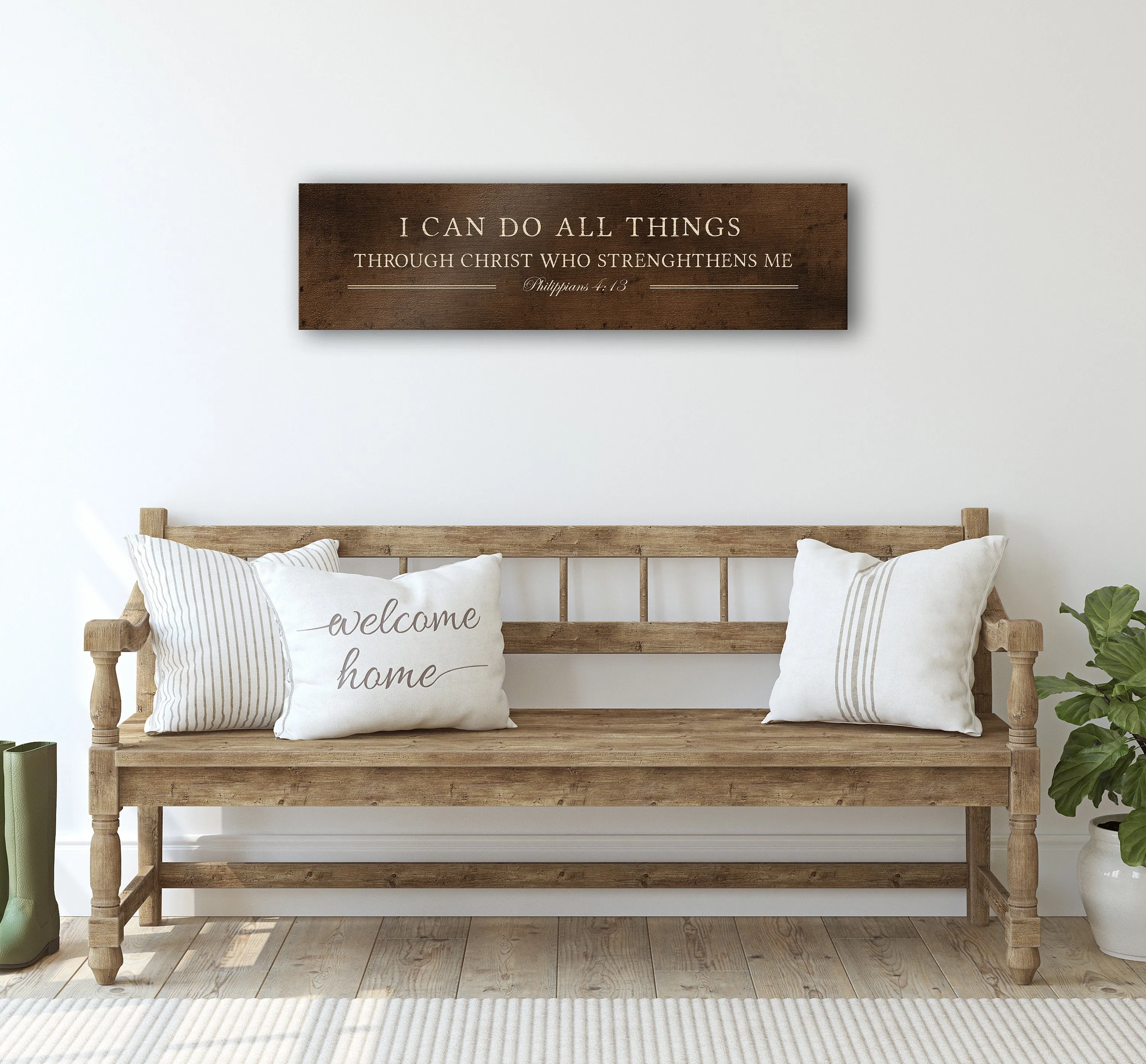 I can do all things, Phil 4:13 Bronze Sign