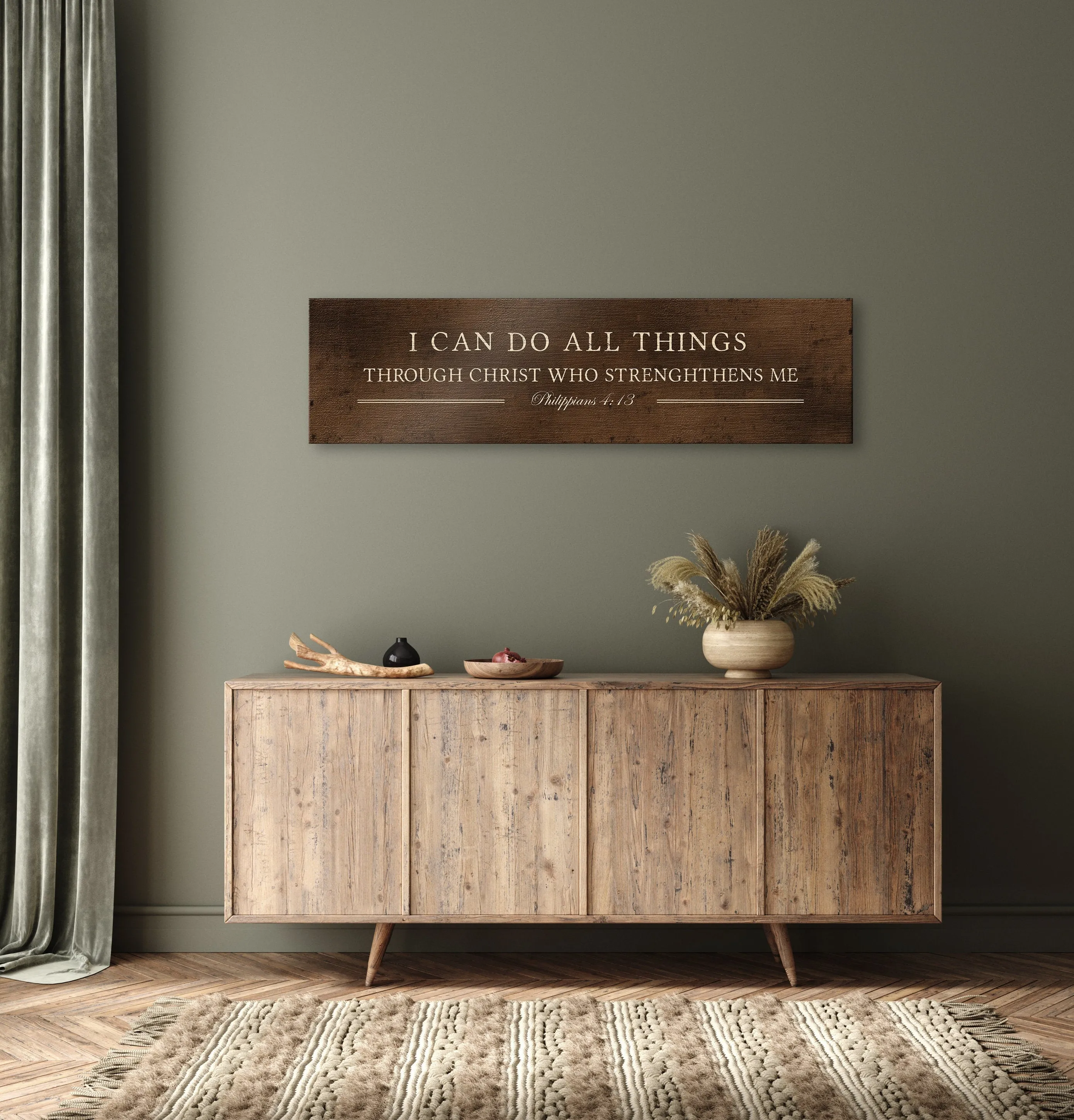 I can do all things, Phil 4:13 Bronze Sign