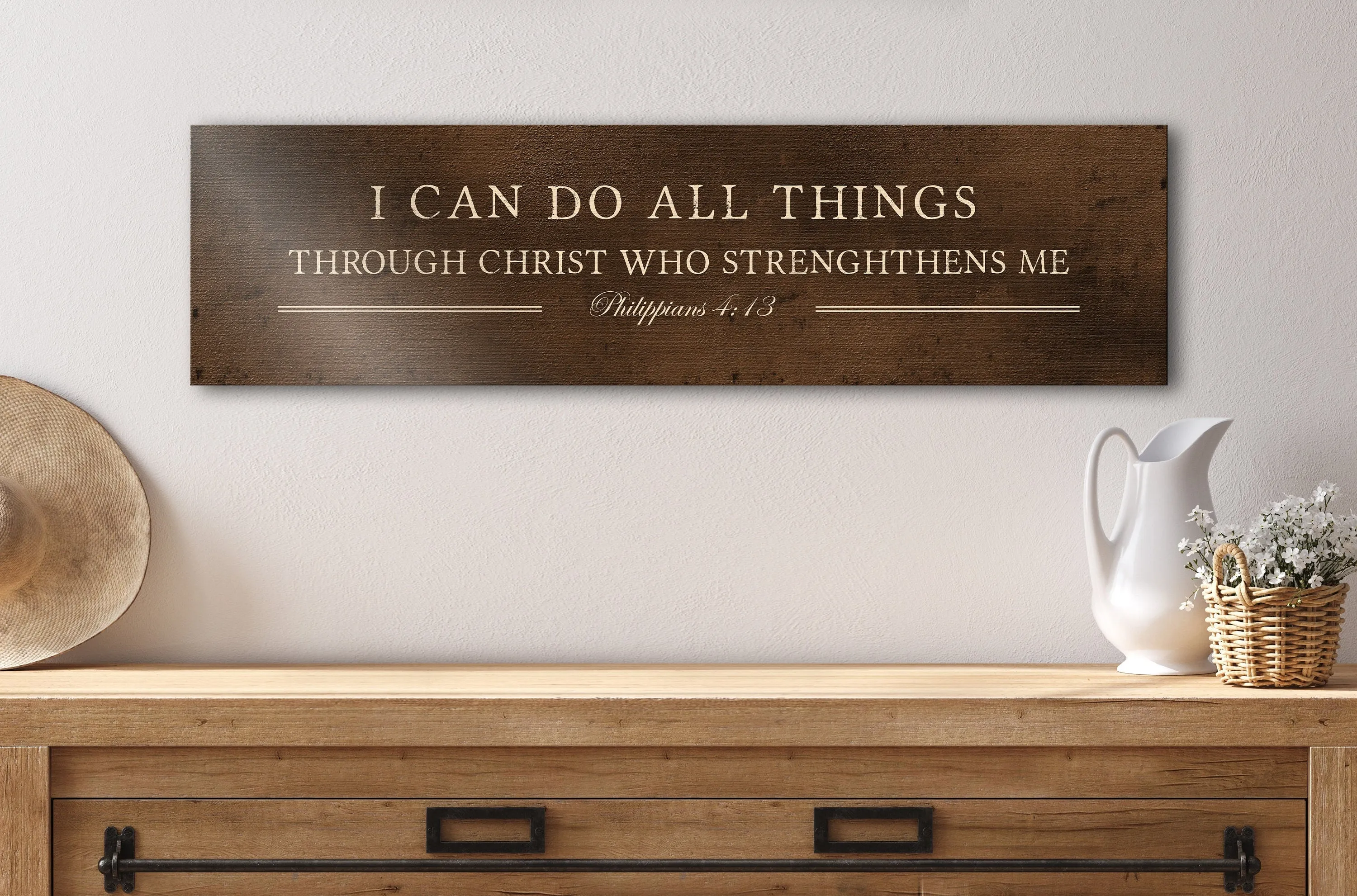 I can do all things, Phil 4:13 Bronze Sign