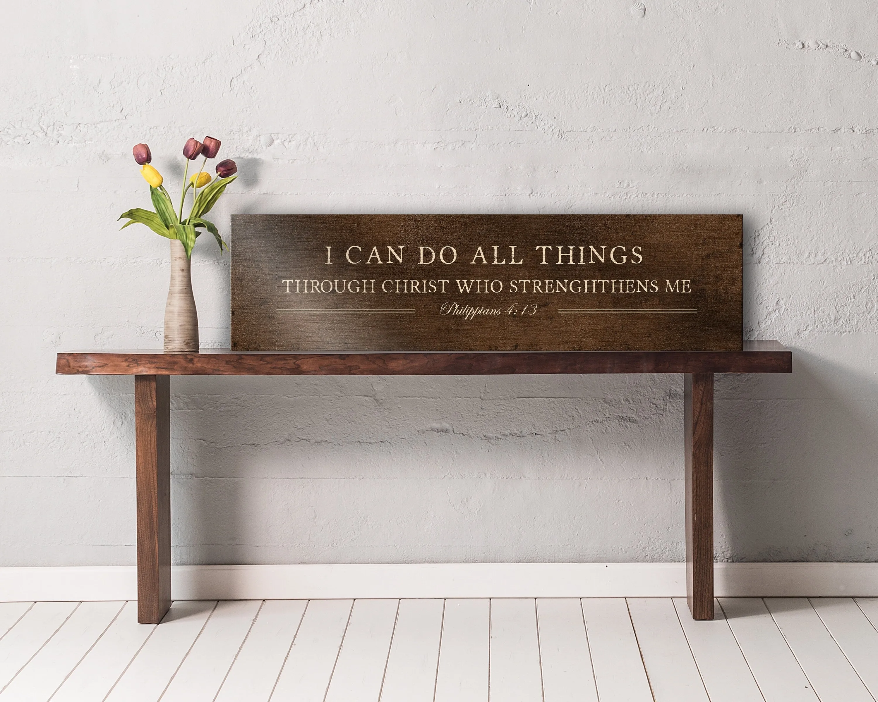 I can do all things, Phil 4:13 Bronze Sign
