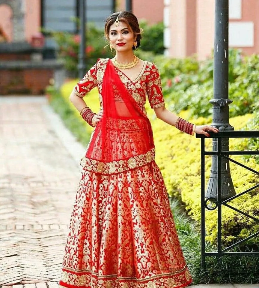 Indian trendy bridal Lehenga choli 2019 # B1969