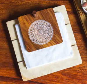 IVEI Mandala Rosewood Napkin Holder